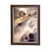 Rama foto Ezra A4, format 21 x 29.7 cm, maro, suport pentru birou, ProCart