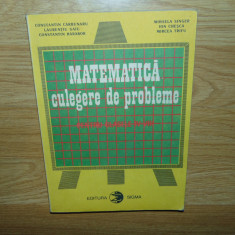 MATEMATICA.CULEGERE DE PROBLEME PENTRU CLASELE IV-VIII-CONSTANTIN CARBUNARU