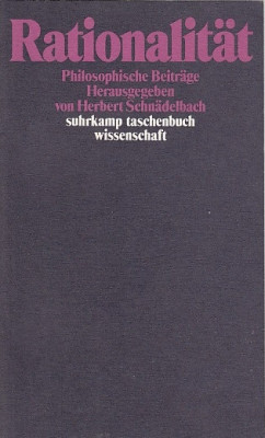 Rationalitat Philosophische Beitrage/ Herbert Schnadelbach foto