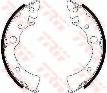 Set saboti frana HONDA CIVIC VI Hatchback (EJ, EK) (1995 - 2001) TRW GS6210