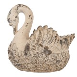 Cumpara ieftin Figurina Lebada ceramica bej 18x11x17 cm