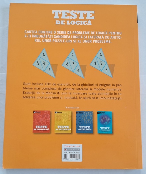 Mensa , Teste de logică