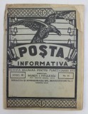 POSTA INFORMATIVA - REVISTA BILUNARA PENTRU FUNCTIONARII P.T.T. , ANUL III , NO. 54 MAI 1930