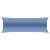 vidaXL P&acirc;nză de umbră Albastru și Alb 2 x 6 m HDPE 42032881