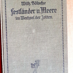 C877-Geografie veche 1913-Ex-Libris-Pamanturi si Mari-Colectia Kosmos Germania.