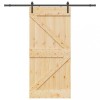 VidaXL Ușă glisantă cu set de feronerie 80x210 cm, lemn masiv de pin 3332613