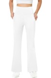 Pantaloni de damă cu buzunare, casual, pantaloni de lucru, talie &icirc;naltă, pantaloni de yoga, elastici, sport, L