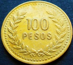 Moneda 100 PESOS - COLUMBIA, anul 1994 *cod 2691 foto