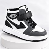 Cumpara ieftin Pantofi sport imblaniti, Model Black&amp;White, Baieti, Piele ecologica (Marime