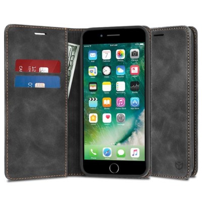 Husa pentru iPhone 7 Plus / 8 Plus - Techsuit Confy Cover - Black foto