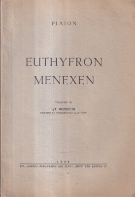 Platon - Euthyfron, Menexen (1943) foto