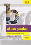 Atlas școlar: Biologie. Viețuitoare și medii de viață. Clasa a V-a - Paperback brosat - Art Klett