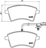BREMBO P 68 058 PRIME LINE set placute frana,frana disc