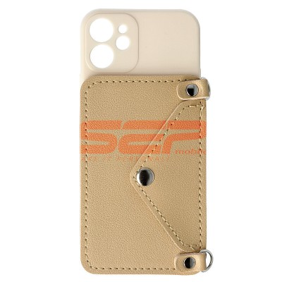 Toc TPU Crossbody Wallet Apple iPhone 12 mini BEIGE foto
