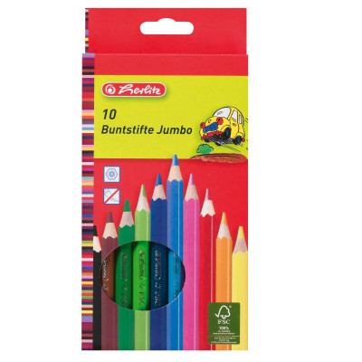 Creioane color Jumbo 10 culori foto