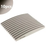 Pilă unghii Profi Sponge Halfmoon Zebra cu centru negru, 220/280 - 10buc, AMAZING SHINE