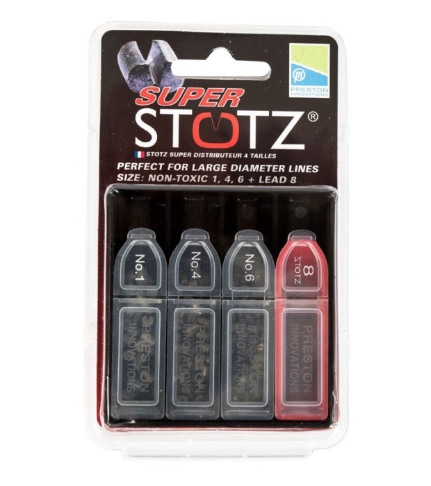 SET PLUMBI PRESTON SUPER STOTZ DISPENSER NR 1-8