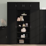 VidaXL Dulap &icirc;nalt, negru, 70x41x185 cm, lemn prelucrat