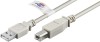 Cablu USB 2.0 HI-SPEED tip A la tip B imprimanta 2m 480Mbit/s Cupru dublu ecranat gri 50831 Goobay