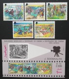 SOMALIA-100 ANI DE CINEMATOGRAFIE-Serie 5 V.+1colita-MNH**SOM 170