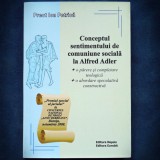 Cumpara ieftin CONCEPTUL SENTIMENTULUI DE COMUNIUNE SOCIALA LA ALFRED ADLER - ION PETRICA