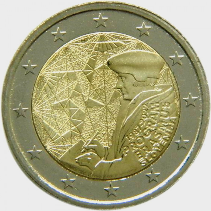 ERASMUS - Slovenia moneda comemorativa 2 euro 2022 - UNC