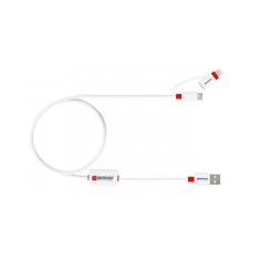 Cablu USB Skross Buzz Line A tata - micro USB A tata 1m alb