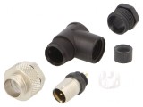 Conector M9 Mufă Tată Aurit 125V IP67 4 PIN Pe Cablu