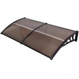 Copertina, marchiza modulara, Alba cu Policarbonat transparent, 240 x 150 cm