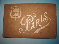4668-Album gravuri vechi 1900-PARIS France- Pitoresque et Momumentale anii 1900. foto