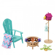 Set mobilier de gradina pentru papusi, Barbie, HJV33