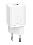 INCARCATOR retea Baseus Speed Mini, Quick Charge 20W, 1 x USB Type-C 5V/3.0A, alb &quot;CCFS-SN02&quot; (timbru verde 0.18 lei) - 6953156201705