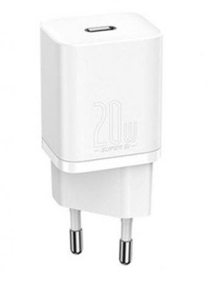 INCARCATOR retea Baseus Speed Mini, Quick Charge 20W, 1 x USB Type-C 5V/3.0A, alb &amp;quot;CCFS-SN02&amp;quot; (timbru verde 0.18 lei) - 6953156201705 foto