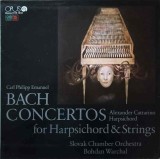Vinil LP Bach - Concertos for Harpsichord &amp; Strings - Slovak Chamber Orchestra, Bohdan Warchal - Opus 1985 - Muzica Clasica