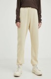 G-Star pantaloni de trening culoarea bej, uni