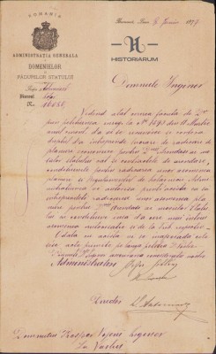 HST 190S Autorizatie 1877 inginer hotarnic Vaslui Prosper Vojen foto