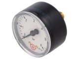 Manometru PNEUMAT 0-6 Bar 50mm Cadran, Lichide Neagresive, Metal, Clasa Acuratete 1.6