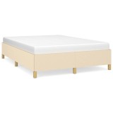 Cumpara ieftin Cadru de pat fara saltea, crem, 140x200 cm, textil