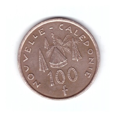Moneda Noua Caledonie 100 francs/franci 2004, stare buna, curata foto