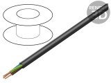 Cablu electric rotund PVC negru 3G1,5mm2