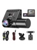 Camera auto tripla DVR 1080P ecran 2.4 inch inregistrare automata, 32GB, Double, Normal, Oem