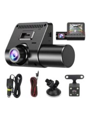 Camera auto tripla DVR 1080P ecran 2.4 inch inregistrare automata