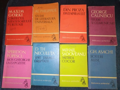 12 CARTI COLECTIA BIBLIOTECA SCOLARULUI foto