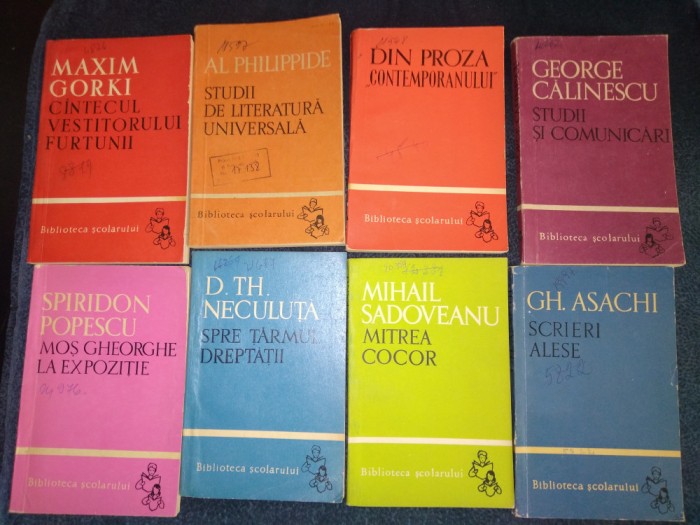 12 CARTI COLECTIA BIBLIOTECA SCOLARULUI