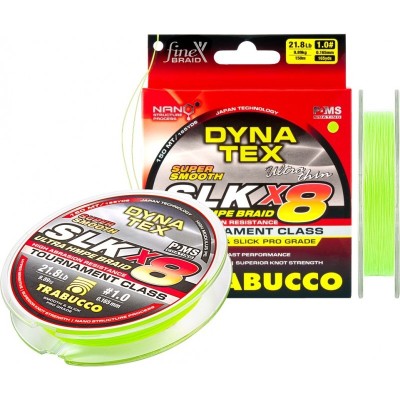 FIR TEXTIL TRABUCCO DYNA-TEX PRO SLK X8 LIME GREEN 150M 0.08mm 4.99kg foto