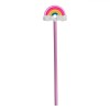 Creion 3D, Rainbow, Topper Curcubeu, Roz, Lungime 21cm, Oem