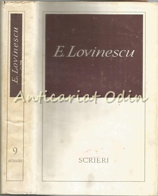 Scrieri IX - Eugen Lovinescu