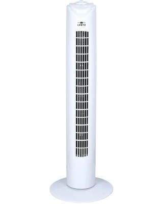 Ventilator turn LENTZ 80043, 45W, 81cm, 3 viteze, oscilatie, timer, alb foto