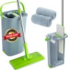 Set Mop Profesional Cu Galeata Si Functie Autostoarcere, Tija Telescopica, 2 Lavete Incluse, Usor De Curatat - CN