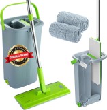 Cumpara ieftin Set Mop Profesional Cu Galeata Si Functie Autostoarcere, Tija Telescopica, 2 Lavete Incluse, Usor De Curatat - CN